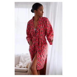 Printfresh Heart Poinsetta Robe